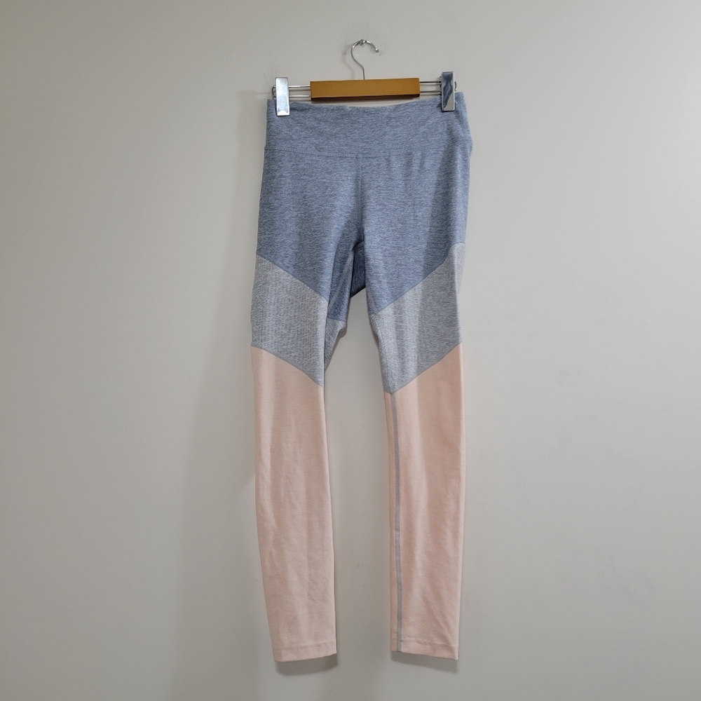 Outdoor voices tri color pastel color block leggings S